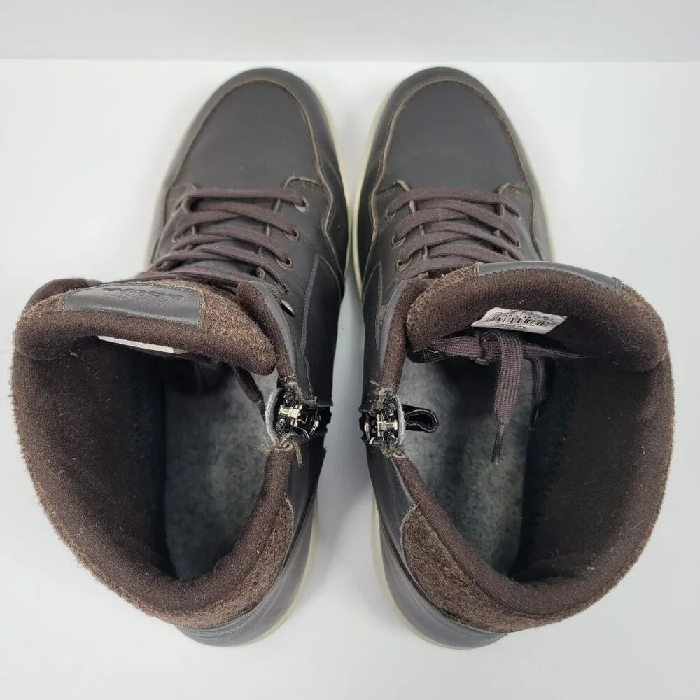 Lowa Bosco GTX Men's Dark Gray Brown Zip Up Ankle Winter Boots US Size 14 - Picture 5 of 9